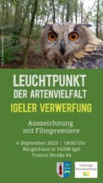 Plakat „Leuchtpunkt der Artenvielfalt – Igeler Verwerfung“
